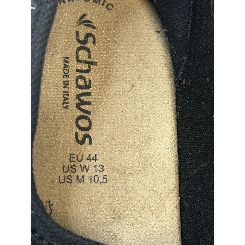 Schawos‎ Anatomic Orthotic Black Sandals EU 44 Slip Resistant Soles Men Sz 10.5
